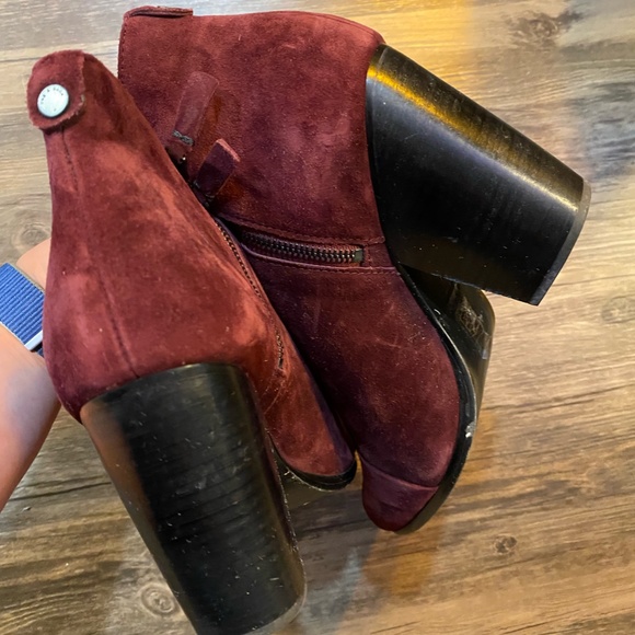 Rag & Bone Burgundy Suede Margot Booties - Picture 8 of 8